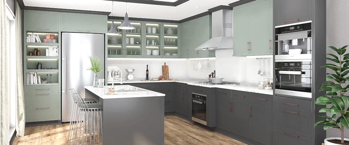 Asel AGT Panel 735 ST Su Yeşili & 726 ST Fırtına Gri